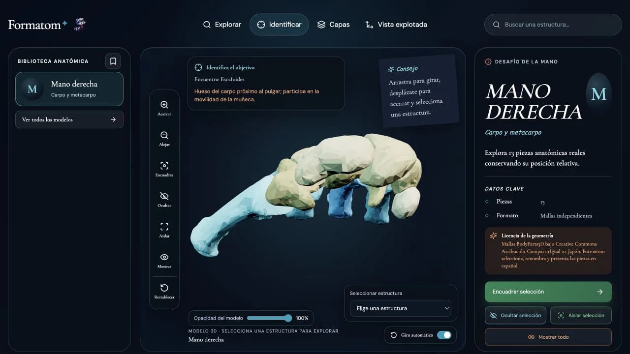 Captura del juego Desafío de la mano