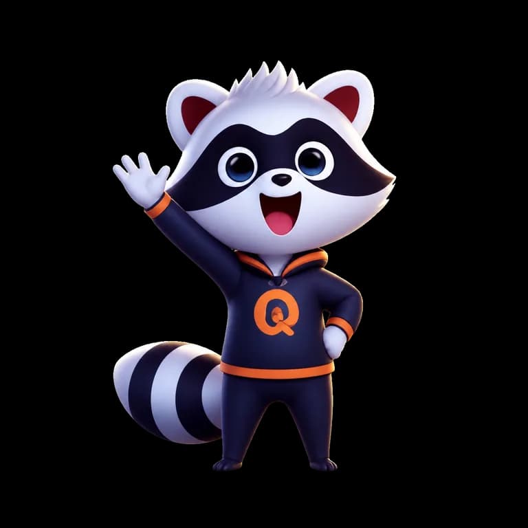 Tom, la mascota de Formatom, saludando